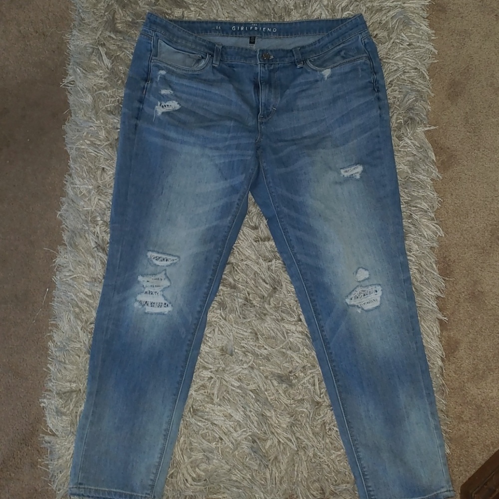 White House Black Market Girlfriend Jeans Sz 14